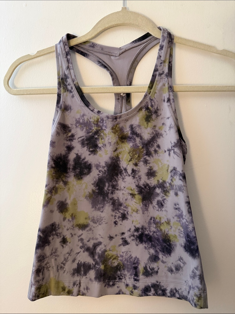 lululemon athletica Tie-Dye Racerback Tank Top - Gray & Olive